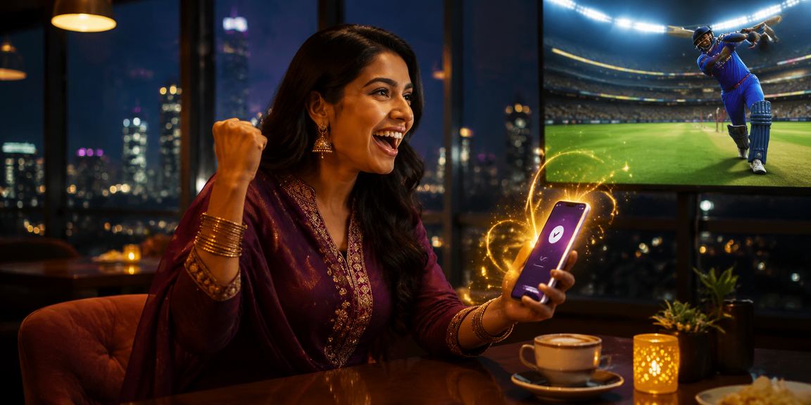 VIP player enjoying live cricket betting in Pune